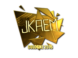 Sticker | jkaem (Gold) | Cologne 2016
