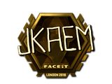 Sticker | jkaem (Gold) | London 2018