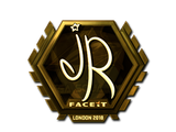 Sticker | jR (Gold) | London 2018