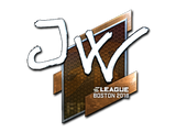 Artwork for Sticker | JW (Foil) | Boston 2018