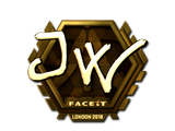 Artwork for Sticker | JW (Gold) | London 2018