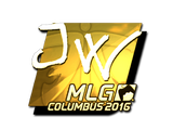 Artwork for Sticker | JW (Gold) | MLG Columbus 2016