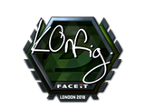 Artwork for Sticker | k0nfig (Foil) | London 2018