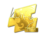 Artwork for Sticker | k0nfig (Gold) | Atlanta 2017