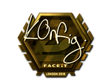 Artwork for Sticker | k0nfig (Gold) | London 2018