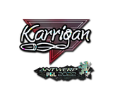 Artwork for Sticker | karrigan (Glitter) | Antwerp 2022