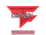 Artwork for Sticker | karrigan (Glitter) | Copenhagen 2024