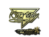 Artwork for Sticker | karrigan (Gold) | Antwerp 2022