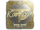 Artwork for Sticker | karrigan (Gold) | Austin 2025