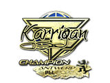 Artwork for Sticker | karrigan (Gold, Champion) | Antwerp 2022