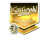 Artwork for Sticker | karrigan (Gold) | Cluj-Napoca 2015