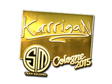 Artwork for Sticker | karrigan (Gold) | Cologne 2015