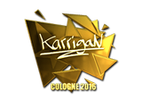 Artwork for Sticker | karrigan (Gold) | Cologne 2016