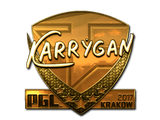 Sticker | karrigan (Gold) | Krakow 2017