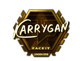 Artwork for Sticker | karrigan (Gold) | London 2018