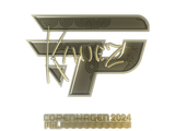 Artwork for Sticker | kauez (Gold) | Copenhagen 2024