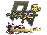 Artwork for Sticker | Kaze (Gold) | Shanghai 2024