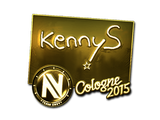 Artwork for Sticker | kennyS (Gold) | Cologne 2015