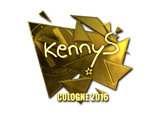 Artwork for Sticker | kennyS (Gold) | Cologne 2016