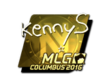 Artwork for Sticker | kennyS (Gold) | MLG Columbus 2016
