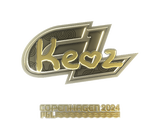 Artwork for Sticker | Keoz (Gold) | Copenhagen 2024