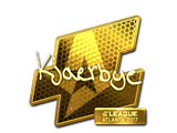 Artwork for Sticker | Kjaerbye (Gold) | Atlanta 2017
