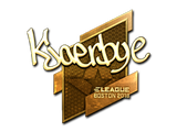 Artwork for Sticker | Kjaerbye (Gold) | Boston 2018