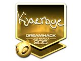 Sticker | Kjaerbye (Gold) | Cluj-Napoca 2015