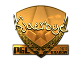 Artwork for Sticker | Kjaerbye (Gold) | Krakow 2017
