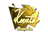 Sticker | koosta (Gold) | Cologne 2016