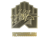 Artwork for Sticker | Krad (Gold) | Copenhagen 2024