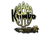 Artwork for Sticker | Krimbo (Gold) | Antwerp 2022