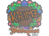 Artwork for Sticker | KRIMZ (Embroidered) | Budapest 2025