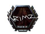 Artwork for Sticker | KRIMZ (Foil) | London 2018