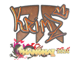 Artwork for Sticker | KRIMZ (Glitter) | Shanghai 2024