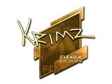 Artwork for Sticker | KRIMZ (Gold) | Boston 2018