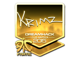Artwork for Sticker | KRIMZ (Gold) | Cluj-Napoca 2015