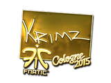 Artwork for Sticker | KRIMZ (Gold) | Cologne 2015