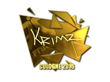 Artwork for Sticker | KRIMZ (Gold) | Cologne 2016