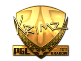 Artwork for Sticker | KRIMZ (Gold) | Krakow 2017