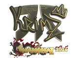 Artwork for Sticker | KRIMZ (Gold) | Shanghai 2024