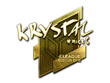 Artwork for Sticker | kRYSTAL (Gold) | Boston 2018