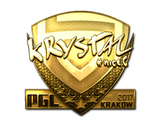 Sticker | kRYSTAL (Gold) | Krakow 2017