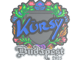 Artwork for Sticker | Kursy (Embroidered) | Budapest 2025