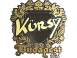 Artwork for Sticker | Kursy (Gold) | Budapest 2025