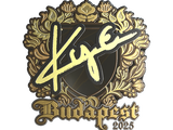 Artwork for Sticker | kye (Gold) | Budapest 2025