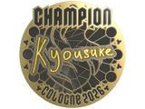 Artwork for Sticker | kyousuke (Gold, Champion) | Cologne 2026