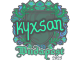 Artwork for Sticker | kyxsan | Budapest 2025