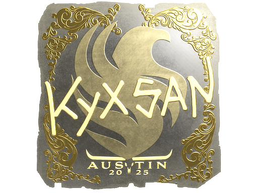 Sticker | kyxsan (Gold) | Austin 2025