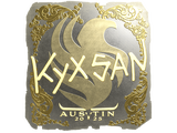 Artwork for Sticker | kyxsan (Gold) | Austin 2025